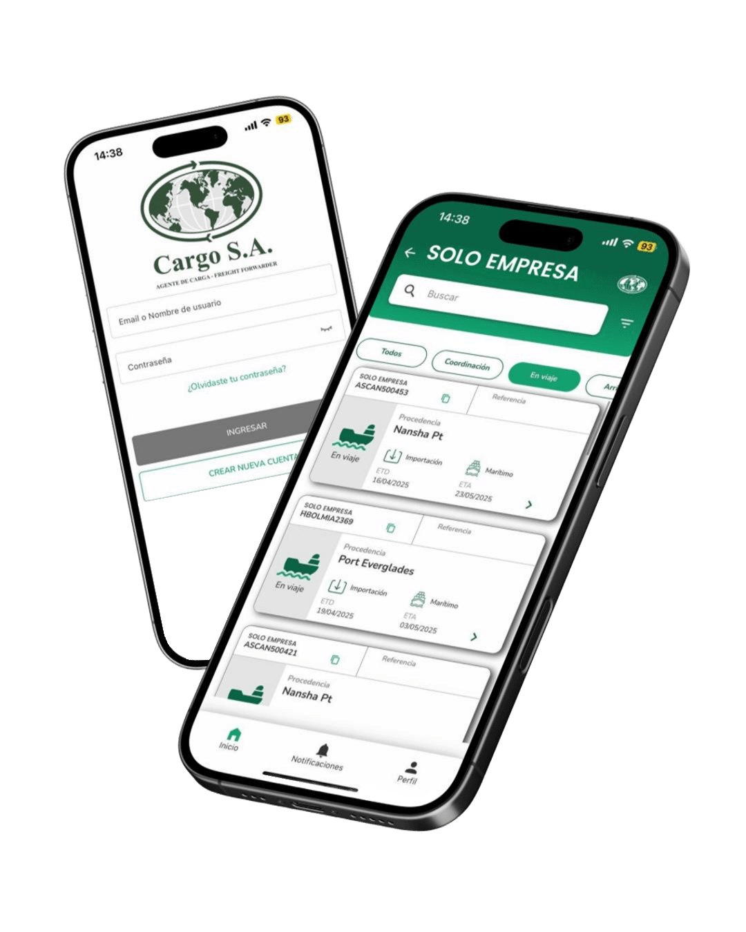 App móvil Cargo S.A.